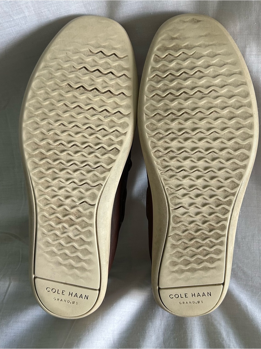 Men’s COLE HAAN Brown Leather Loafers Boat Shoes Moccasin-Style Size 11 - Picture 6 of 9